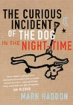 Omslag: "The curious incident of the dog in the night-time" av Mark Haddon
